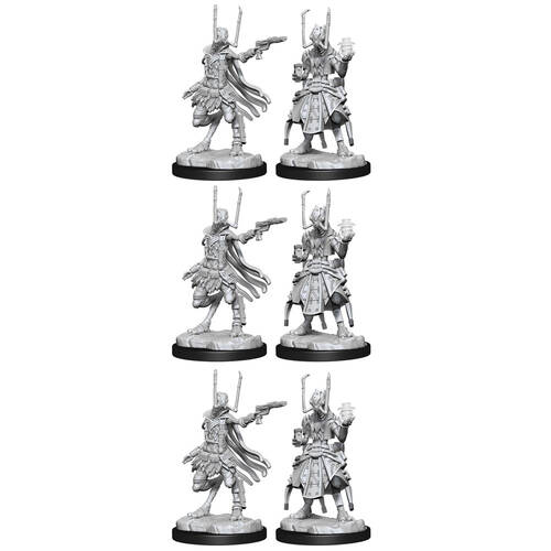 3x 2pc Starfinder Deep Cuts Unpainted Miniatures Shirren Technomancer