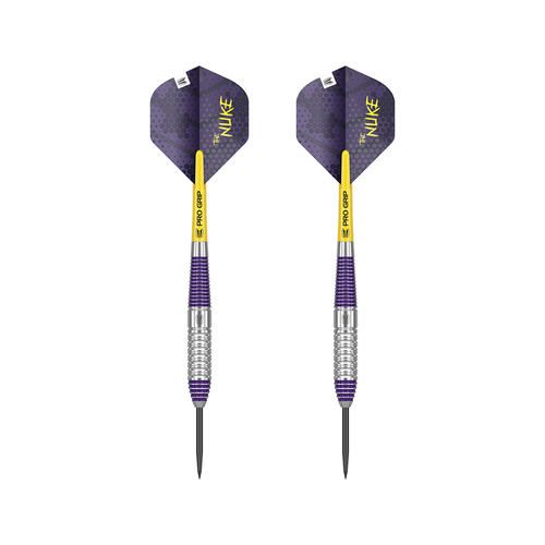 2PK Target Luke The Nuke Littler Brass 22 Gram Steel Tip Darts Play Set 