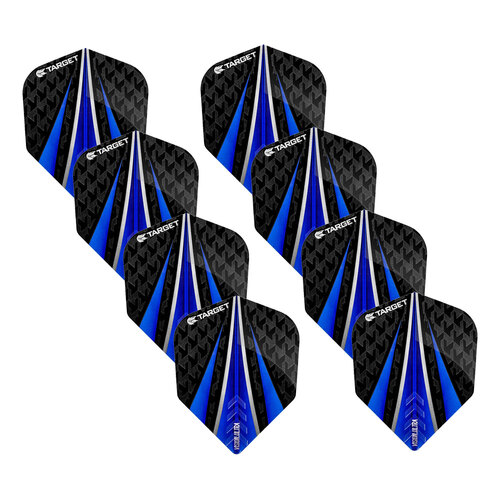 8x 3pc Target Vision Ultra Dart 3-Flights Standard Set - Blue