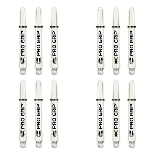 4x 3pc Target Pro Vision Shaft Accessory Short - Clear