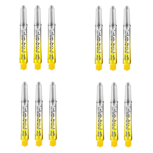 4x 3pc Target Pro Vision Polycarbonate Shaft Intermediate - Yellow