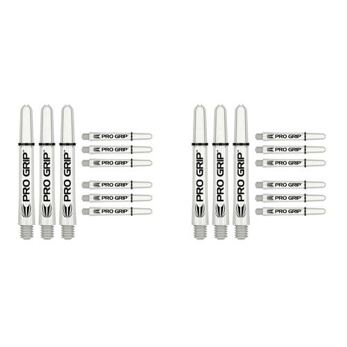 2PK Target Pro Grip Dart Shaft/Stems Multipack 3-Sets - White