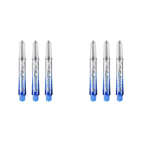 2x 3pc Target Pro Vision Shaft Dart Accessory Multipack Short - Blue 