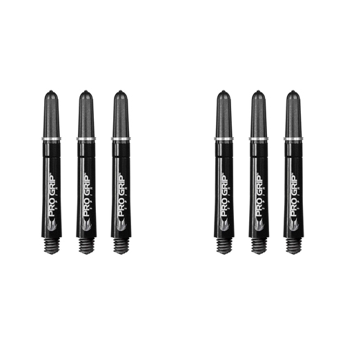 2x 9pc Target Pro Grip Spin Shaft Multipack Short - Black