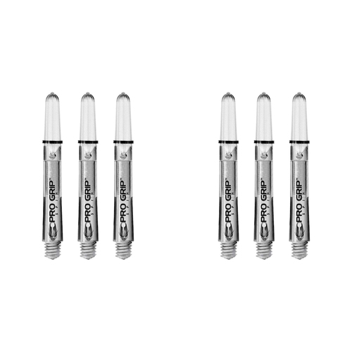 2x 9pc Target Pro Grip Spin Shaft Multipack Medium - Clear