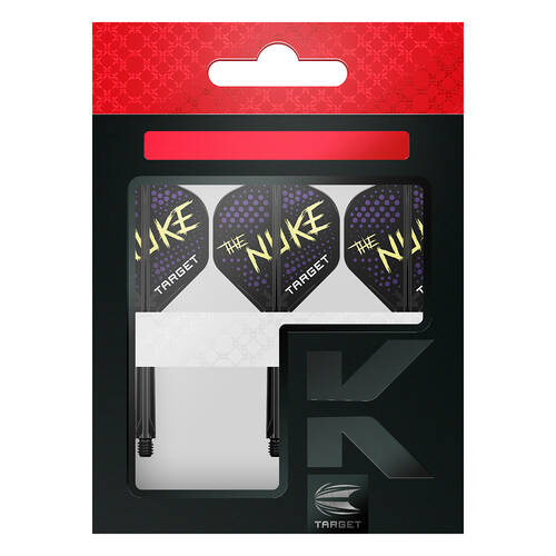 3pc Target Luke The Nuke Littler K-Flex No.2 Dart Flight & Shaft Short