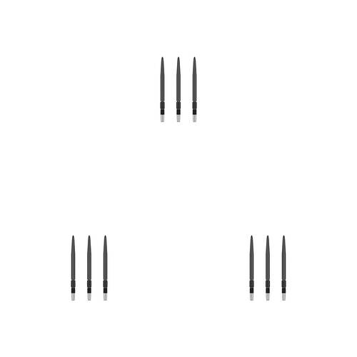 9pc Target Swiss Dart Point Pocket Size 30mm - Black