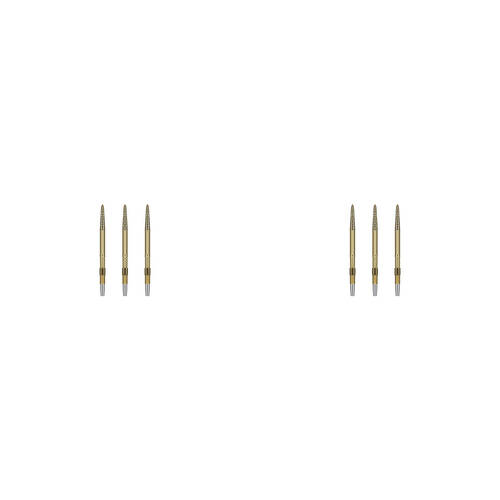 6pc Target Swiss DX Diamond Grip Dart Points 30mm - Gold
