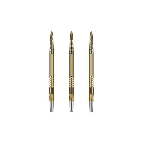 3pc Target Swiss DX Diamond Grip Dart Points 35mm - Gold