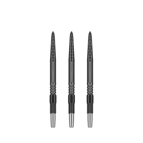 3pc Target Swiss DX Diamond Grip Dart Points 40mm - Black