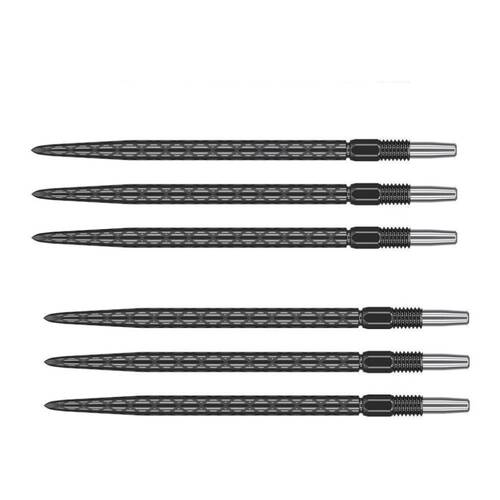 6pc Target Swiss Diamond Pro Dart Points 40mm - Black
