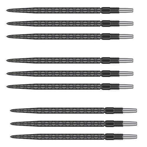 9pc Target Swiss Diamond Pro Dart Points 40mm - Black