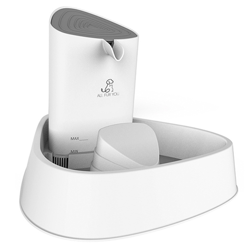 All Fur You Seashell Pet Water Fountain White