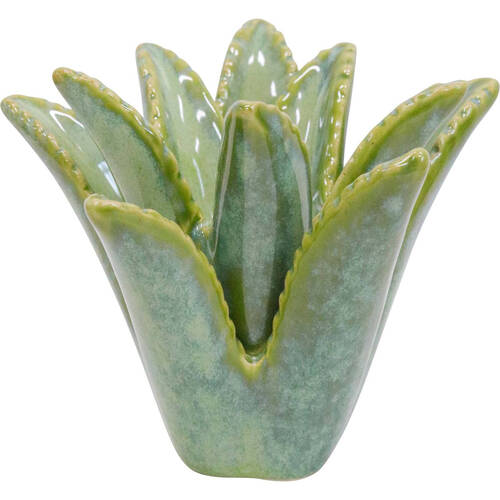 LVD Stoneware Stick Candle Holder Display Medium 13.5cm - Green