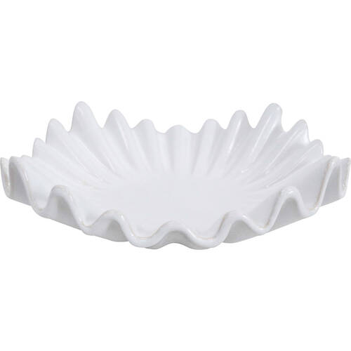LVD Stoneware Decorative Bowl Elle Home Decor 32.5cm White