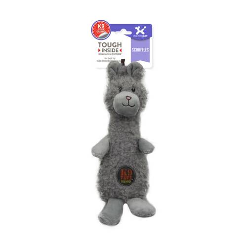 Charming Pet Scruffles Textured Soft Plush Squeaker Dog Toy Small Bunny