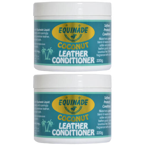 2PK Equinade Coconut Leather Conditioner Nourishes & Protects 220g