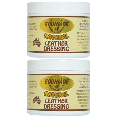 2PK Equinade Natural Leather Dressing Saddle Harness & Boot Care 400g