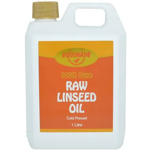 Equinade Raw Linseed Oil Cold Pressed Horse Coat Conditoner Care 1L