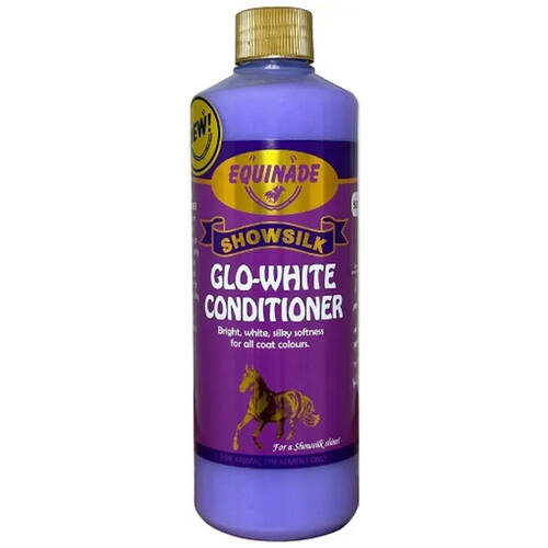 Equinade Showsilk Horse Grooming Coat Care Conditioner 500ml Glo White