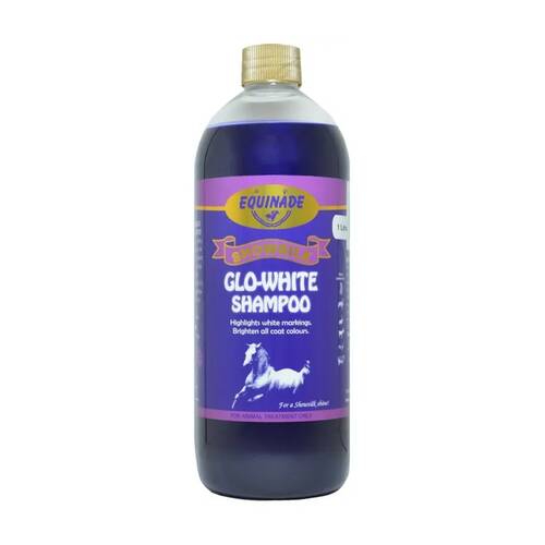 Equinade Showsilk Glo White Horse Coat Grooming Care Shampoo 1L