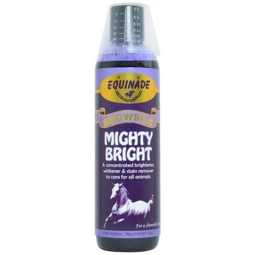 Equinade Showsilk Horse Coat Whitener & Stain Remover 250ml Mighty Bright