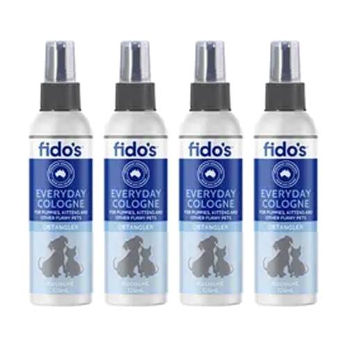 4PK Fidos Everyday Fresh Spritzer Spray Bottle Pet Grooming Care 125ml