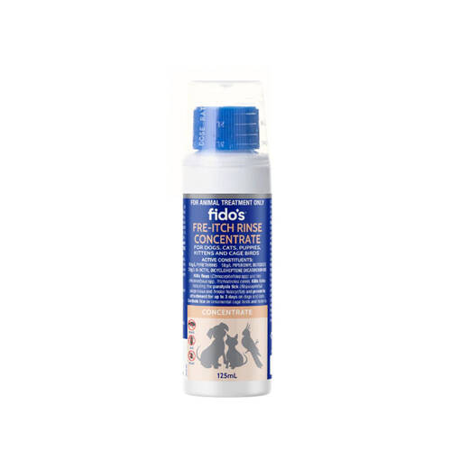 Fidos Free-Itch Rinse Concentrate Pet Dog Grooming Care 125ml