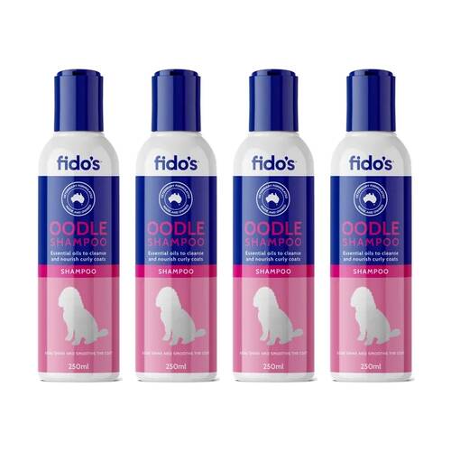 4PK Fidos Pet Dog Grooming Washing Care Shampoo Oodles 500ml