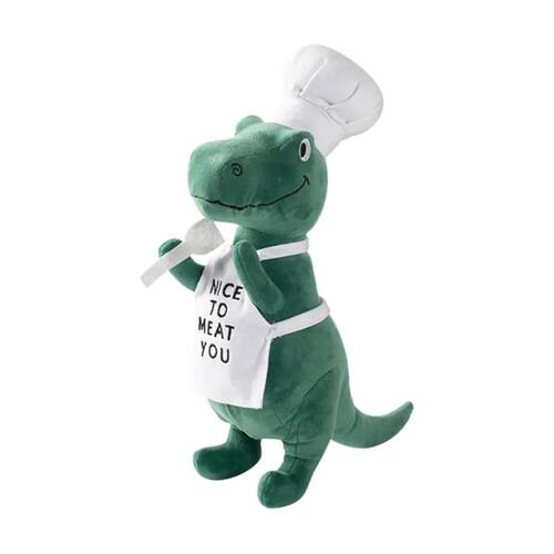 Fringe Studio BBQ Rex Plush Cuddly Soft Dog Toy Chef Outfit