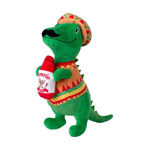 Petshop By Fringe Studio Fiesta Saurus Dinosaur Plush Dog Toy Extra Large