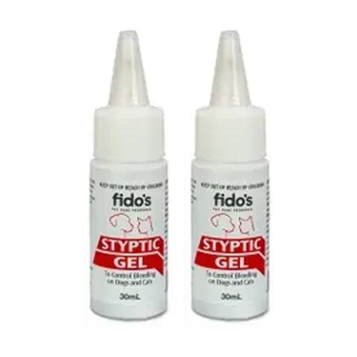 2PK Fidos Pet Dog & Cat First Aid Bleeding Control Styptic Gel 30ml