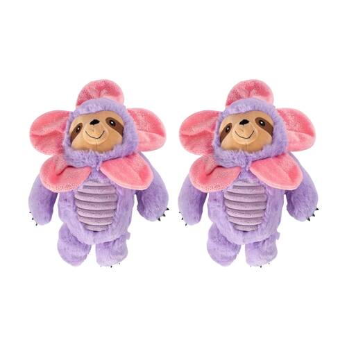 2PK Fringe Studio I'll Grow On You Soft Plush Dog Toy Flower