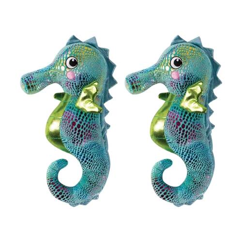 2PK Fringe Studio Shelly The Seahorse Soft Plush Dog Toy Multicolour