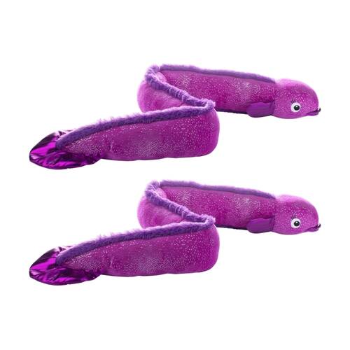 2PK Petshop By Fringe Studio Kind Of A Big Eel Tug Soft Plush Dog Toy Extra Large
