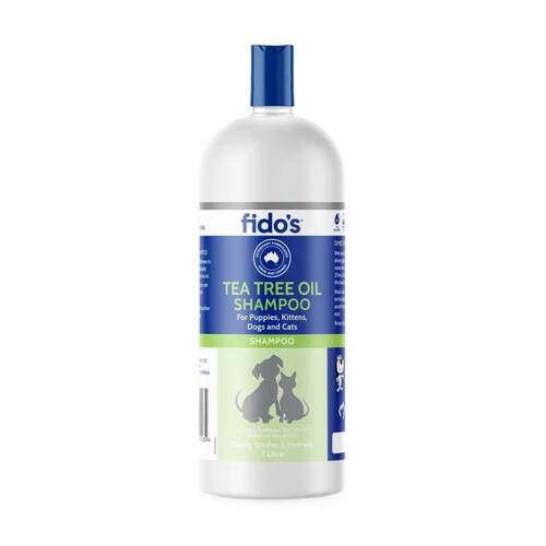 Fidos Pet Dog & Cat Grooming Washing Care Shampoo Tea Tree Oil 1L
