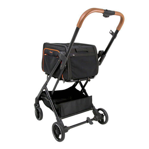Ibiyaya JetPaw 3-in-1 Pet Stroller with Removable Carrier For Dogs/Cats Black
