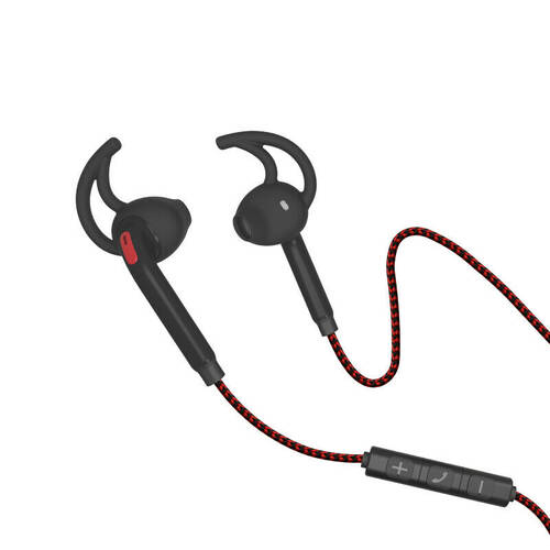 Xipin 1.2m Water & Sweat Proof Sports Headphones w/Mic/Control Keys - Black