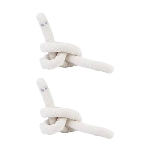 2PK Lilly & Dash Pet Dog Interactive Knot Play Toy 250x150x150mm Milk