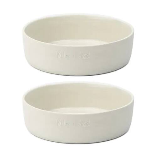 2PK Lilly & Dash Pet Dog Cat 1.75L Food Water Drinking Bowl 230x210x70mm Cloud