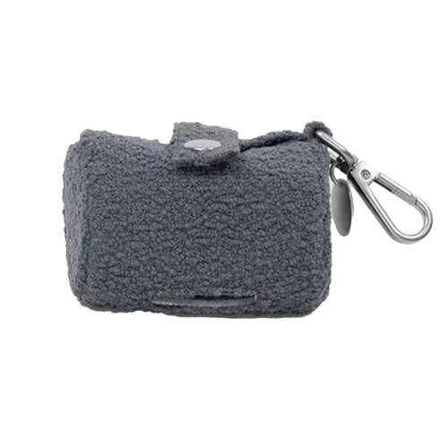 Lilly & Dash Pet Dog Waste Bag Holder w/ Clip Attachment 50x50x50mm Charcoal