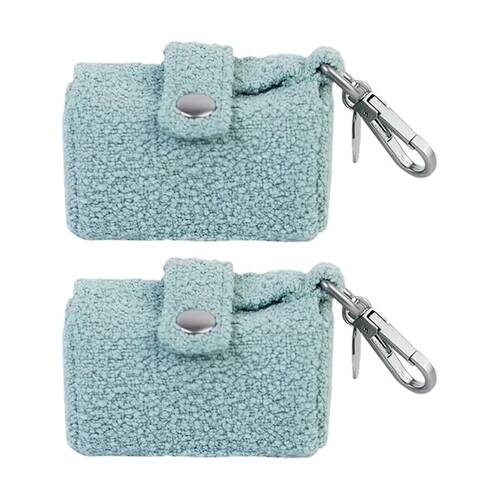 2PK Lilly & Dash Pet Dog Waste Bag Holder w/ Clip Attachment 50x50x50mm Sage