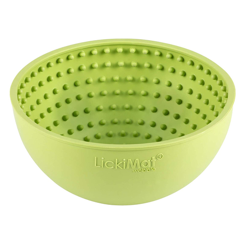 Lickimat Wobble Dog Pet Dog Bowl Green