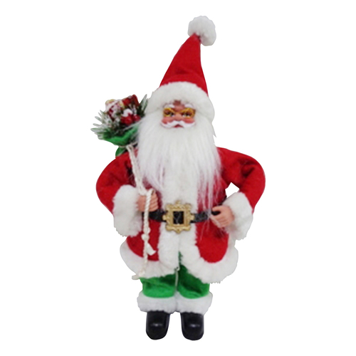 Colours Of Christmas 43cm Real Santa Ornament Xmas Decor