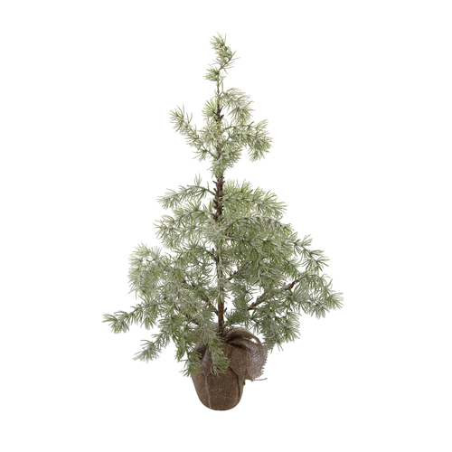Colours Of Christmas Burlap Base 80x35cm Xmas Tree - Green