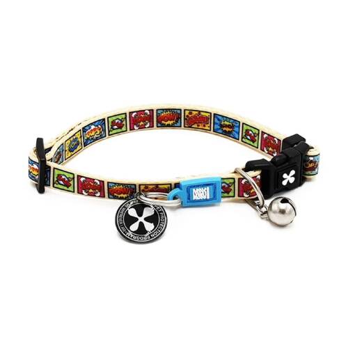 Max & Molly Adjustable Fit Smart ID Cat Collar w/ Bell Comic