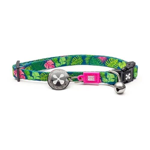 Max & Molly Adjustable Fit Smart ID Cat Collar w/ Bell Tropical