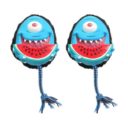 2PK Max & Molly Squeaker Snuggles Dog Chewing Toy w/ Cotton Rope Bubba King