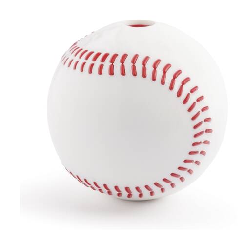 Planet Dog Durable Treat Dispensing & Throwing Fetch Toy 12cm Baseball