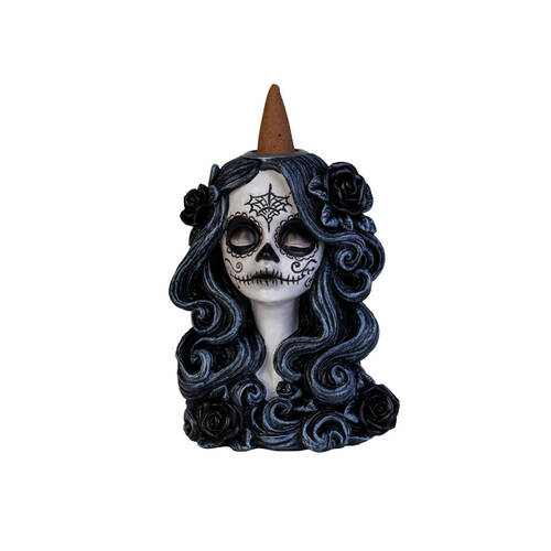 Dead & Beautiful Backflow Burner Gothic Incense Black/White Black Rose 